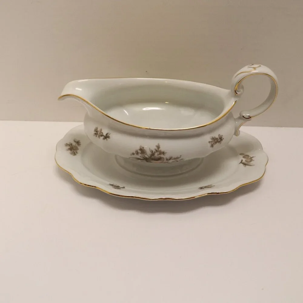 Johann Haviland Bavaria Germany‎ Gavey Boat 35 Sepia Rose